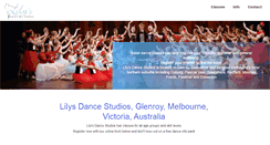 Desktop Screenshot of lilysdancestudios.com.au